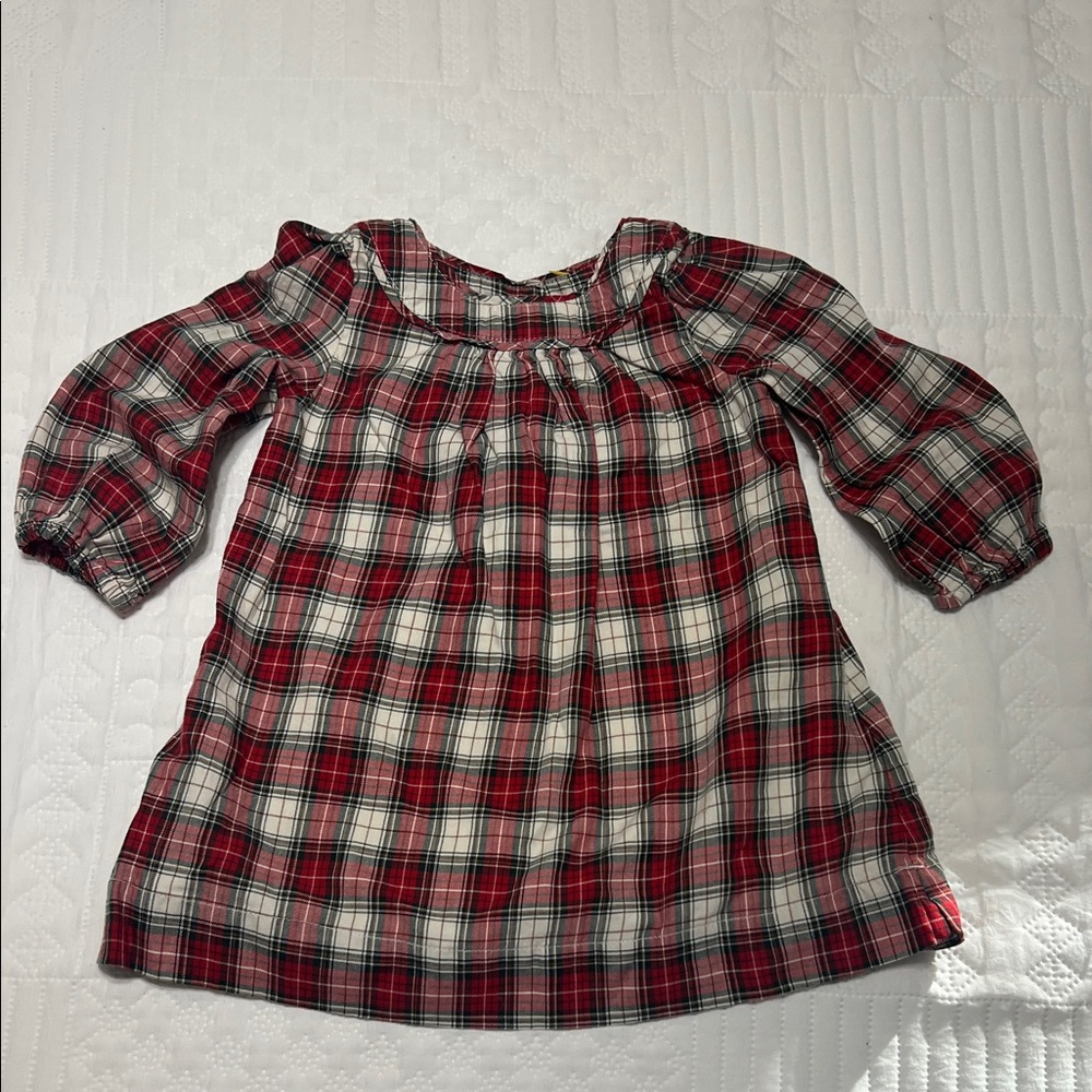 GAP Red and White Plaid Kids Casual Dress